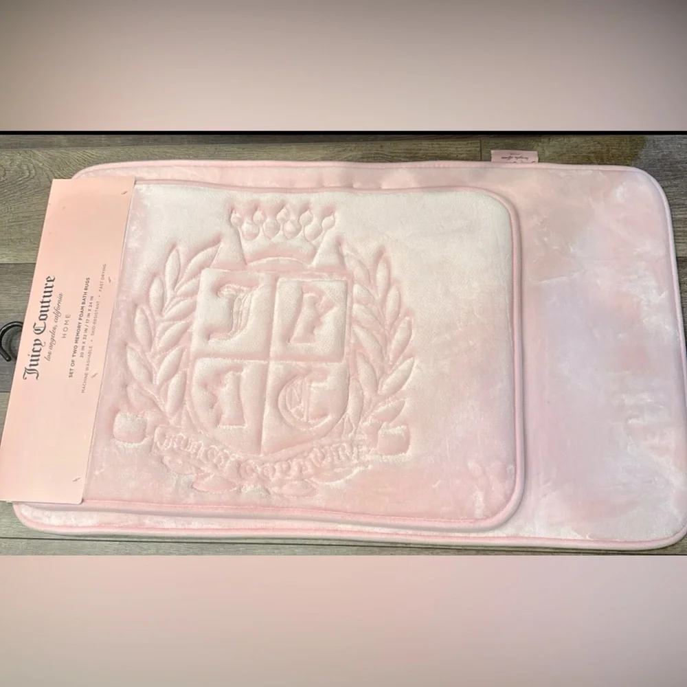 Juicy Couture Memory Foam Bath Mat Set